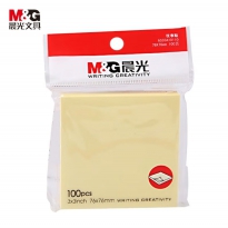 晨光YS-03 优事贴/便签纸 黄色 76*76mm（3*3）20包/盒