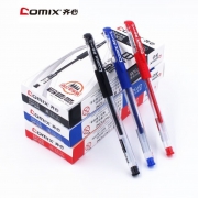 齐心GP306 中性笔0.5mm 整盒12支 黑色/红色/蓝色 适用替芯R980