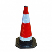 力畅 橡胶圆型路锥 6斤70cm