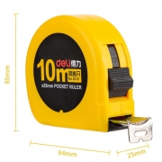 得力8210钢卷尺 10米