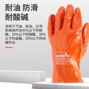 君御7905浸胶手套 棉布衬里耐油止滑（27cm）均码