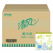 清风B702A 餐巾纸 单层230mm*230mm 100张/包96包整箱