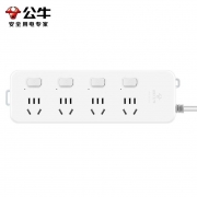 公牛GN-311电源插线板 新国标四位分控 3米