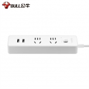 公牛GNV-UUA122电源插线板 新国标两位总控 带USB 1.5米
