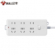 公牛GN-402电源插线板 新国标六位总控 1.8米/3米/5米