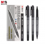 晨光MG2130 油性记号笔（细双头）整盒12支