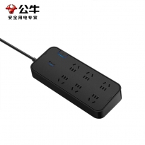 公牛GN-H3060电源插线板 抗电涌新国标六位总控 3米