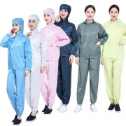静电服-分体连帽条纹款