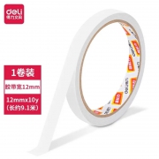 棉纸双面胶带12mm*10y（单卷）得力30405
